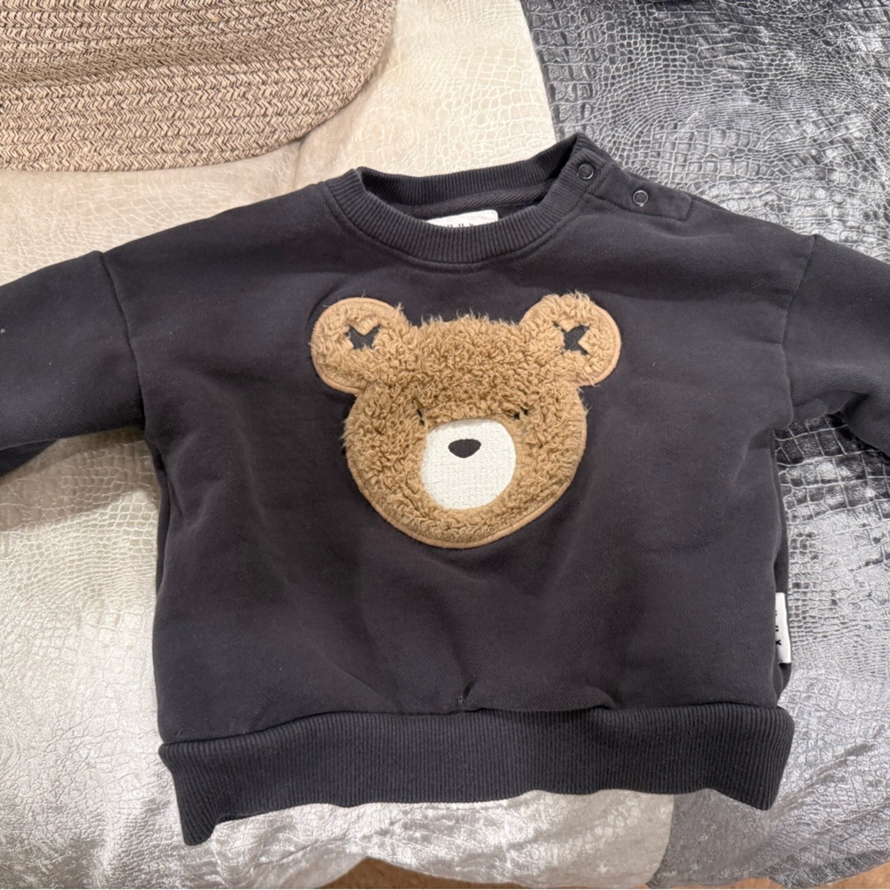 HUX BABY Bear Patch Kids Sweatshirt